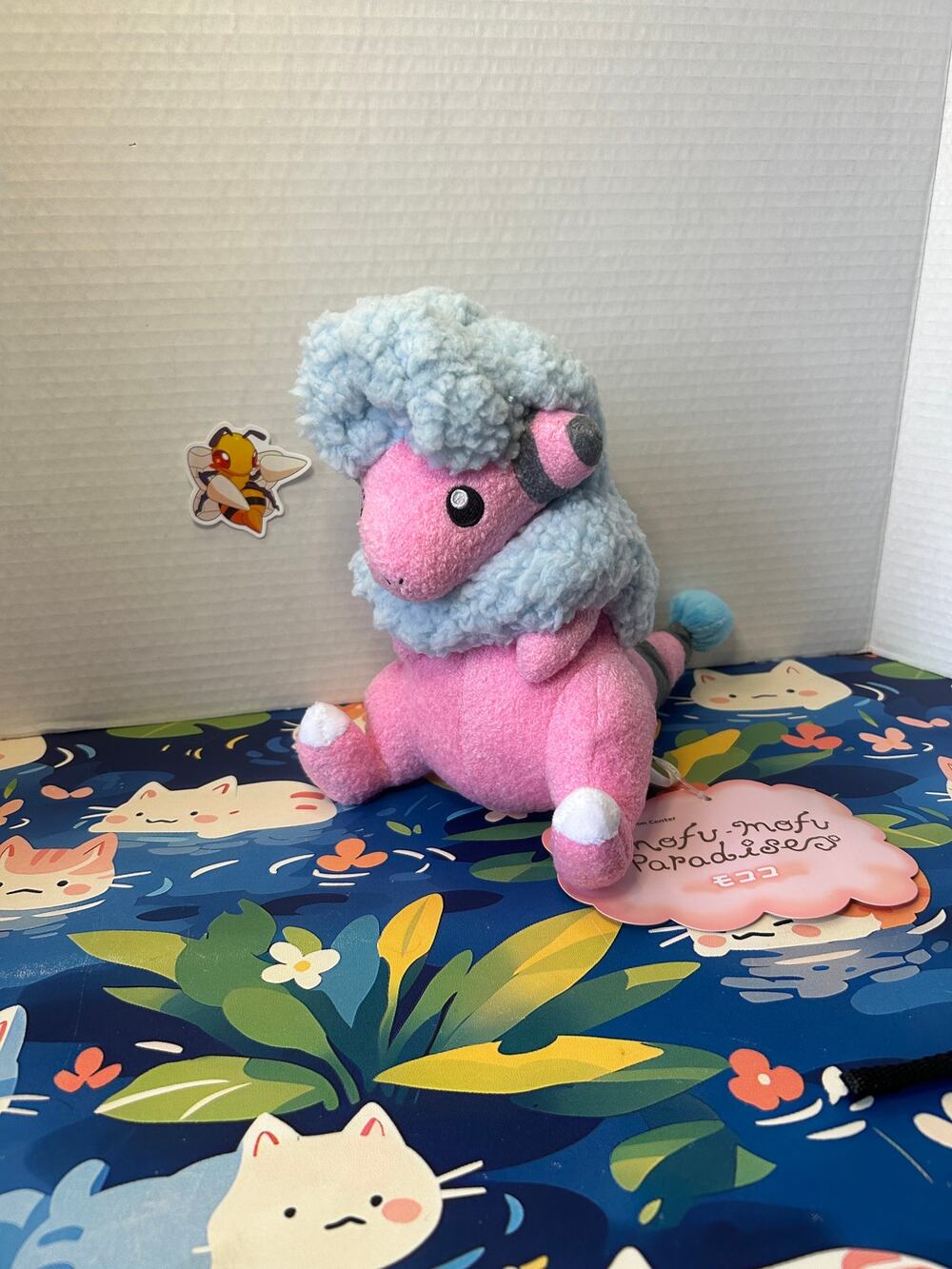 Pokemon Center 2018 MOFU-MOFU PARADISE Flaaffy Plush Pink Fluffy Sheep Mofu Mofu